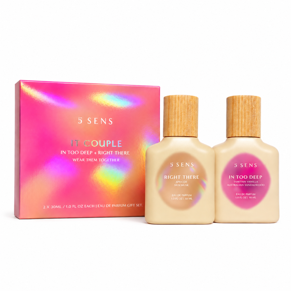 The It Couple gift set: Right There and In Too Deep 30mL with holographic gift box