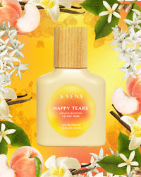Happy Tears 30mL Eau de Parfum bottle by 5 SENS, joyful warm floral fragrance