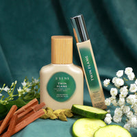 Twin Flame fragrance for deep connections — crisp, mellow clean vegan Eau de Parfum