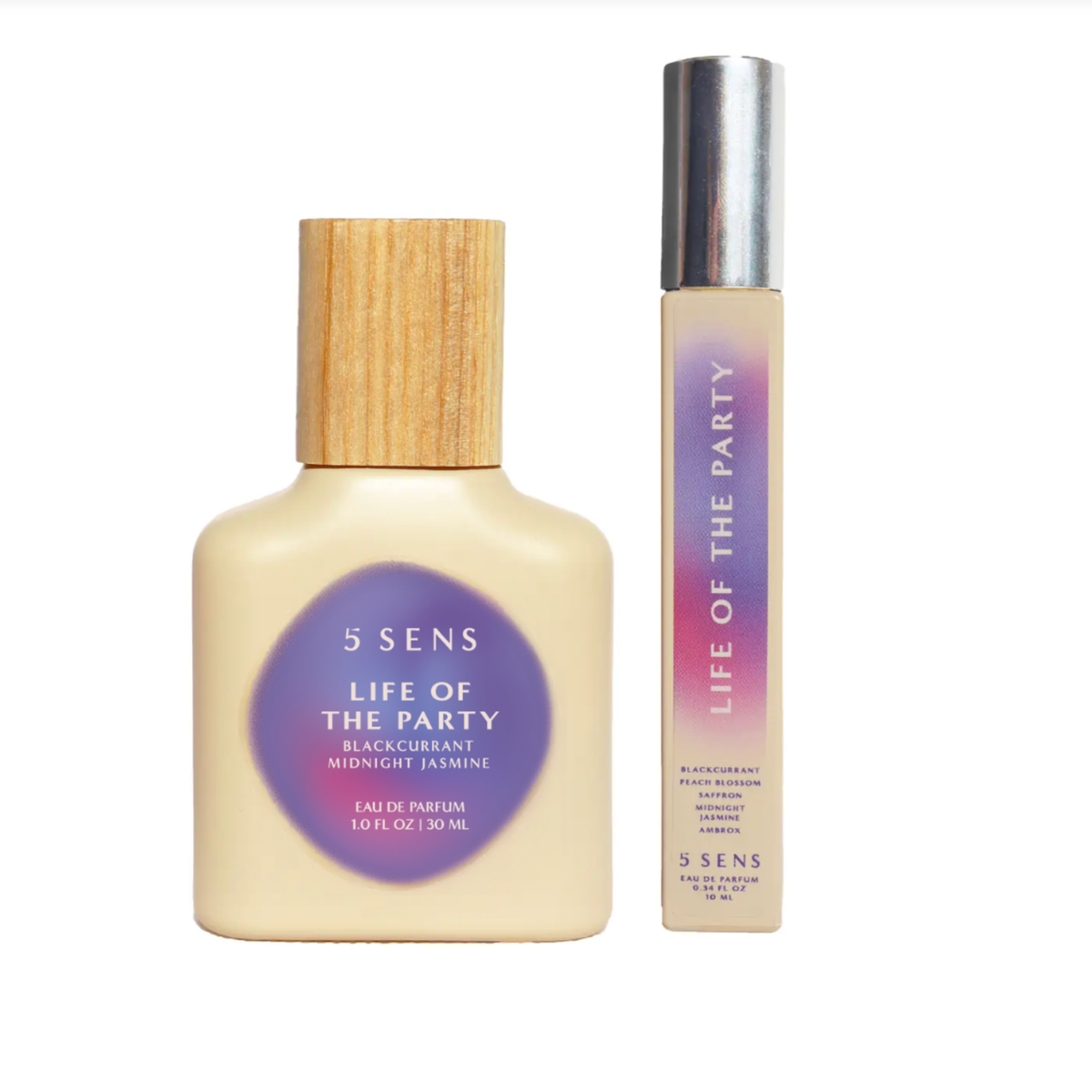 5 SENS Life of the Party Eau de Parfum in 30mL and 10mL sizes