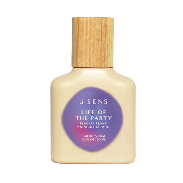 Life of the Party Eau de Parfum bottle by 5 SENS, a blackcurrant and midnight jasmine fragrance