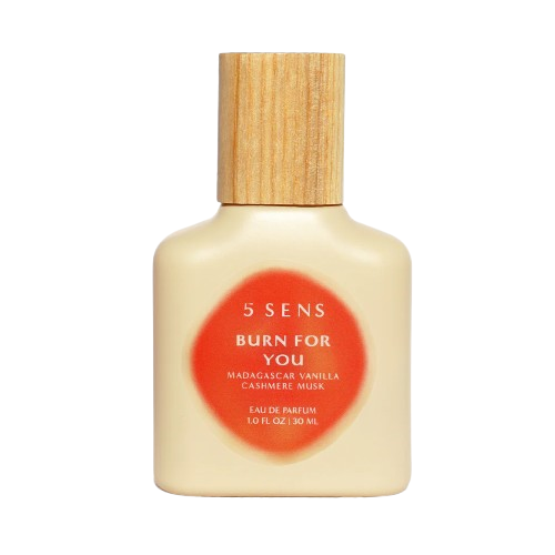 Burn for You Eau de Parfum bottle by 5 SENS, a Madagascar vanilla and cashmere musk fragrance